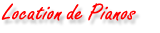 Location de pianos
