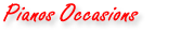 Pianos occasions